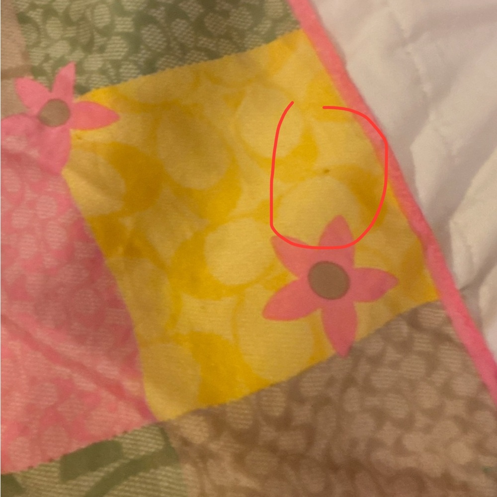 Coach Pink and Green 100% Silk neck/hair/purse Scarf, the Hamptons collection. - Picture 15 of 17